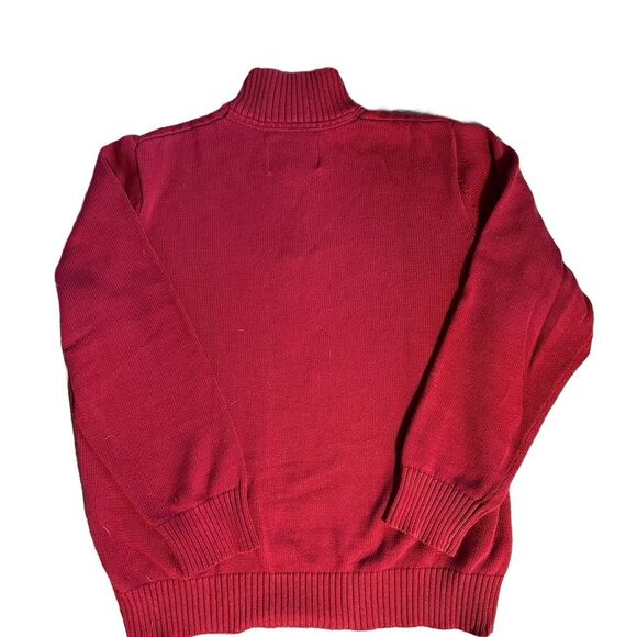 Eddie Bauer Men’s 1/4 Zip Pullover Dark Red Sweater. Mock Turtleneck. Size XL - Picture 2 of 7